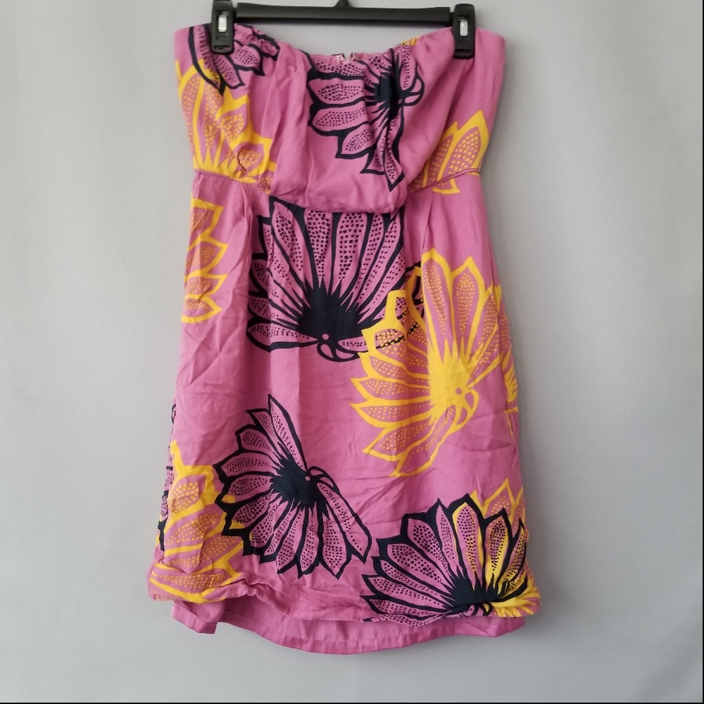 X SARIAH ANTHROPOLOGIE FLORAL PRINT MINI DRESS